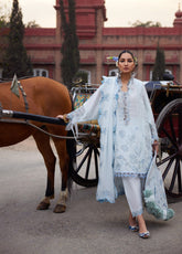 Elan Luxury Embroidered Lawn 3 Piece Unstitched Suit EL25LL CELESTINE EL25-05 B